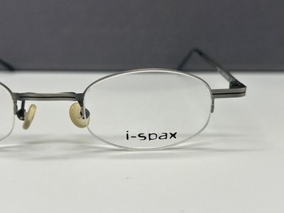 I Spax Eyeglasses Frames Men Woman Round Oval Silver Small Lens Metal MEG 43-21
