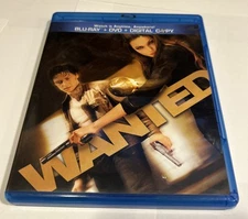 Wanted (Blu-ray, DVD, 2011 2 Disc Set) James McAvoy Angelina Jolie Fast Shipping