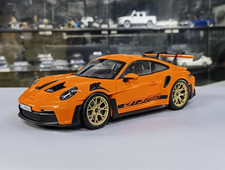 NOREV 1/18 Porsche 911 992 GT3 RS 2022 Orange Diecast Car Model 187360