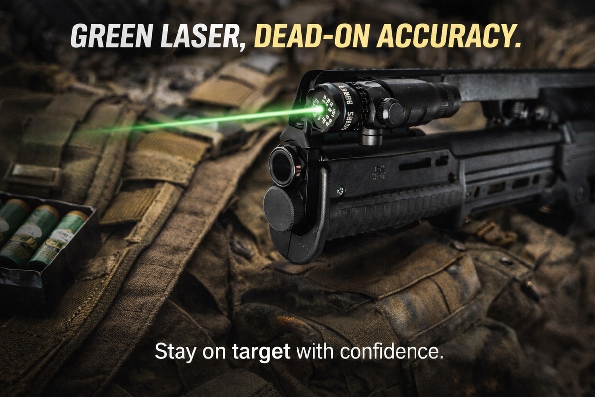 TRINITY Green Laser Sight for Kel-Tec KS7 12 Gauge Shotgun w/ Rail