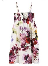 Dolce & Gabbana Girls Floral Cotton Maxi Dress Size 9-10 Designer D&G