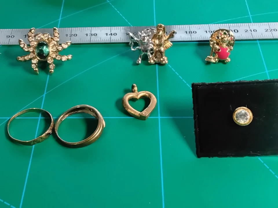 Pierre Lang+Murano Glas Brosche Anhänger Armband Modeschmuck Konvolut vergoldet - Bild 4 von 4