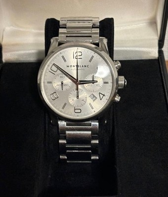 Montblanc TimeWalker 7069 SS Silver Automatic Chronograph Date