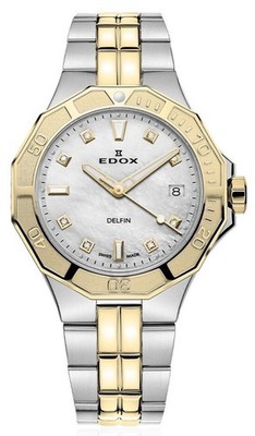 EDOX Delfin 53020 357JM NADD Quarzwerk Damen-Armbanduhr