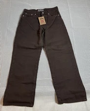 Classic Washed Stussy Button Fly Jean Men 30x28 Denim Brown