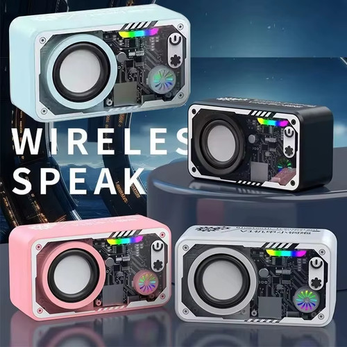Transparent Mecha V1 Wireless Bluetooth Speaker Cyberpunk TWS Subwoofer