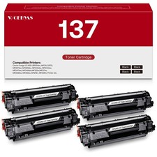 137 Toner Cartridge for Canon 137 Black Toner Cartridge, Work with Canon Imag...