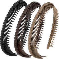 3 Pcs Headband with Teeth, Comfortable Headbands for Women with Teeth, Fashion C