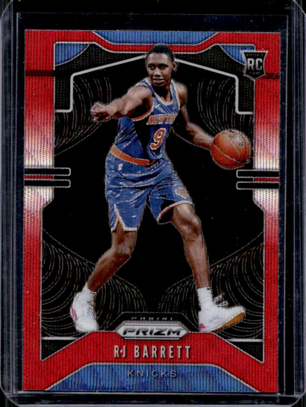2019-20 Panini Prizm RJ Barrett RC Prizm Ruby Wave Rookie #250 Knicks