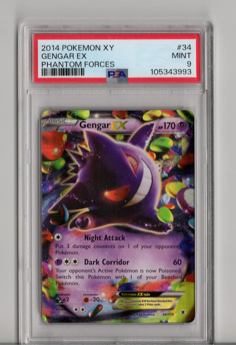 Gengar Pokémon TCG Professional Sports Authenticator (PSA) Grade 9