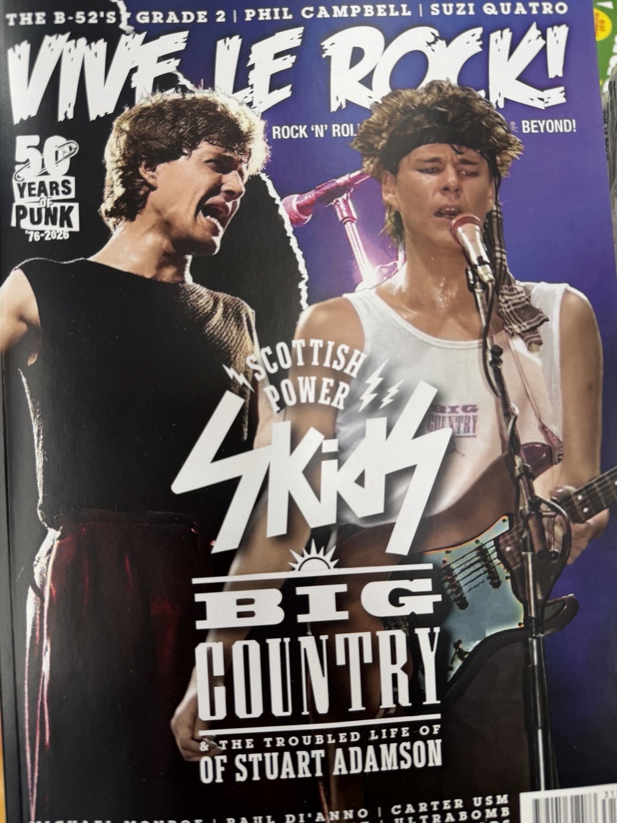 Vive Le Rock magazine #131 2026 Scottish Power: Skids Big Country Stuart Adamson