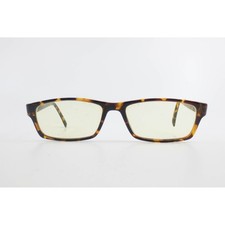 Tortoise Shell Rectangular Eyeglass Frames 56-18-140 Brown Amber Mottled