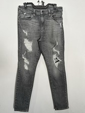 Levi s 721 High Rise Skinny Jeans Women s 31x28.5 Gray Distressed Stretch