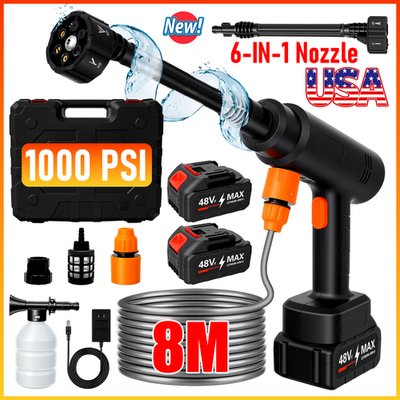 #ad 48V 1000PSI Pressure Washer Nozzle Portable Electric Power Washer Water Sprayer $35.59