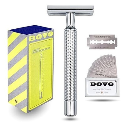 Dovo Primo II Safety W/ 10 Super Platinum Razor Blade Stabilized Screw- 70000002