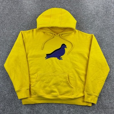 Jeff Staple Pigeon Hoodie Mens XL Yellow Blue Bird Pullover Embroidered Logo