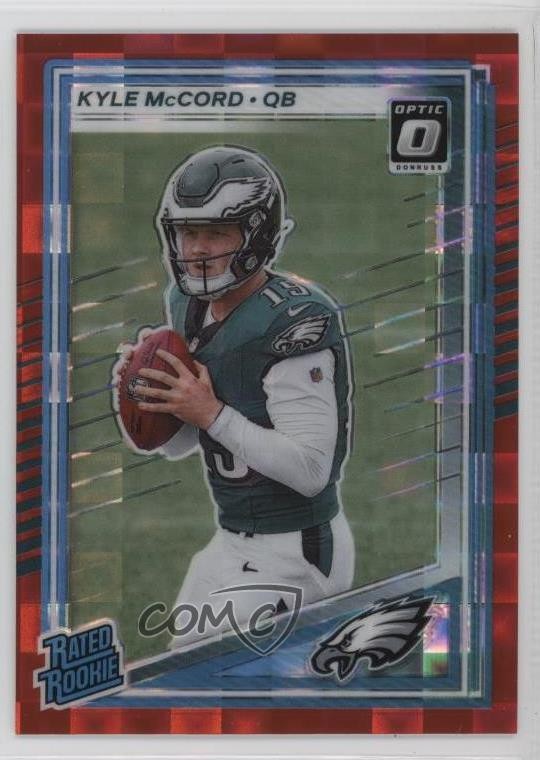 Kyle McCord Panini Donruss #325 Preview Red Pandora Optic