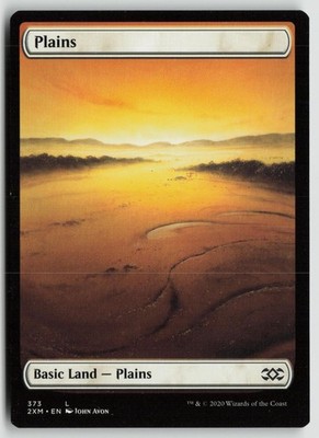 Plains (373) 373 Land Double Masters Magic: The Gathering Lightly Played