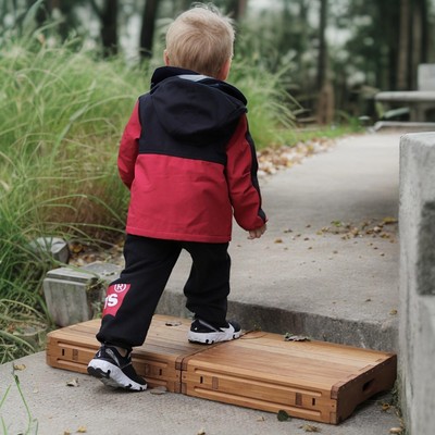 Wooden Platform 3.7'' Height.Step Stool Larger 31.5'' for Adults&Senior. Carbon...