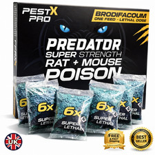 Pest X Pro Rat Killer Poison Bait Sachet Strong Formula Mouse Rodent Control UK