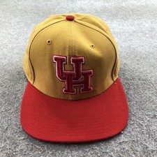 Houston Cougars Hat Snap Back Mens One Size Yellow Red NCAA Football Forty Seven