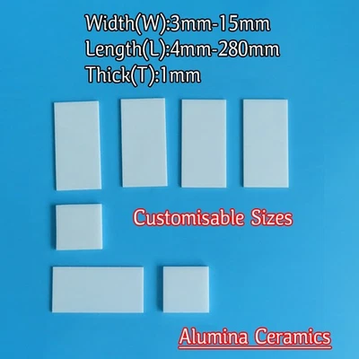 Placa cerámica de alúmina chapa aislamiento alta temperatura resistencia 1 mm espesor