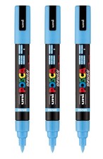 uni PC-5BR Water-Based Paint Markers, Reversible Brush Tip 1.0-4.0mm, Light B...