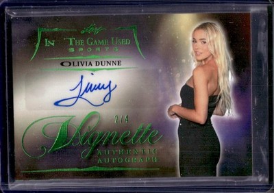Olivia Dunne 2025 Leaf In The Game Used Sports #V-OD1 Vignette Auto /4