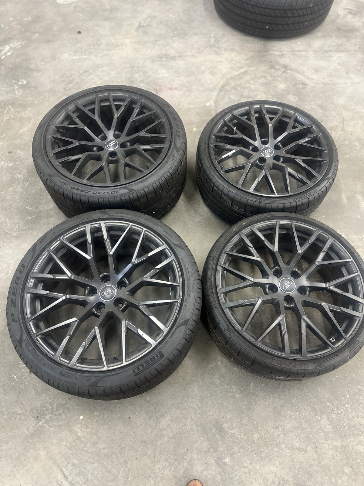 2018 Audi R8 OEM 20” Wheels & Pirelli P Zero Tires| TPMS Sensors| Factory set 4