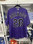 MLB Colorado Rockies Baseball Signed Majestic Jersey #28 Nolan Arenado