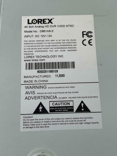Lorex Technology N4K2-84WD 8 Channel 4K Fusion NVR System with Four 4K - Picture 13 of 14