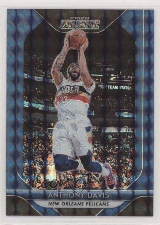 2018-19 Panini Prizm Mosaic Blue Anthony Davis #4 0c6