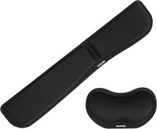 Wrist Rest for Computer Keyboard and Mouse - Ergonomic Memory Foam Mousepad Rest