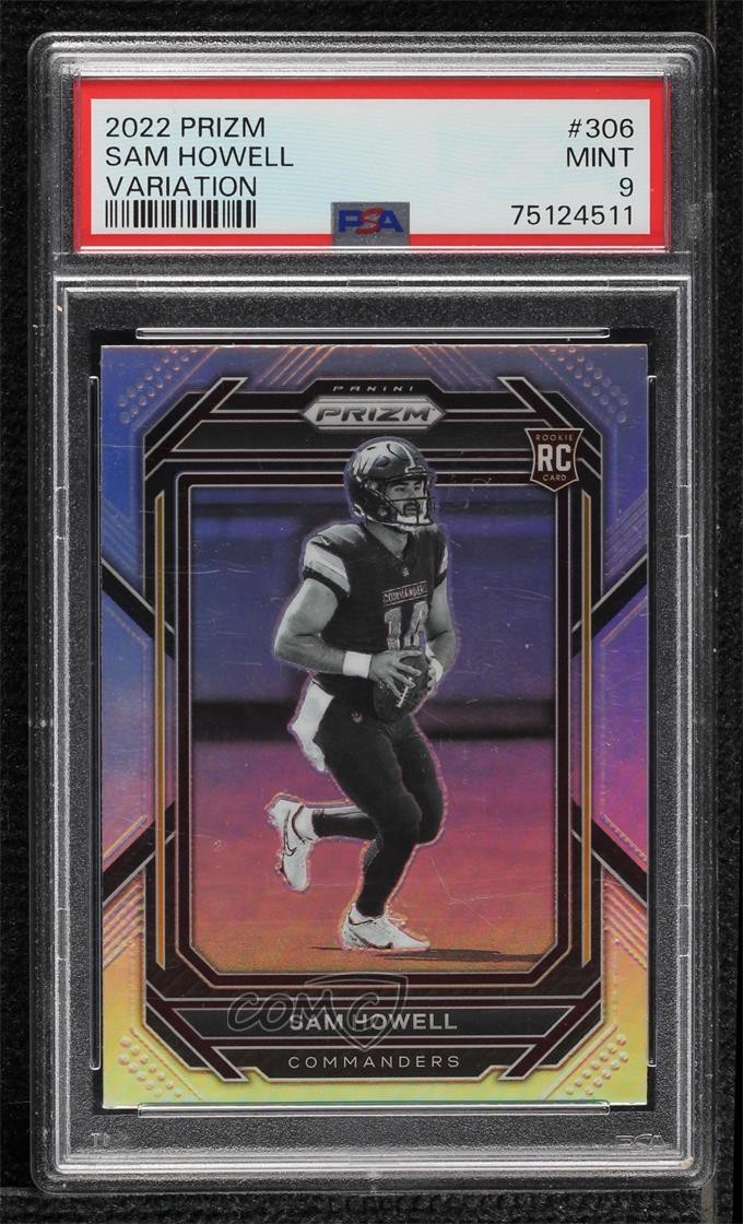 2022 Panini Prizm Variation Silver Sam Howell #306 PSA 9 MINT Rookie RC 2l4