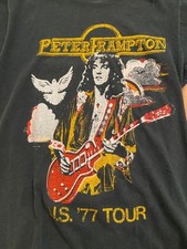 VTG 77 Peter Frampton  Gift For Your Love Black All Size Shirt CAO66