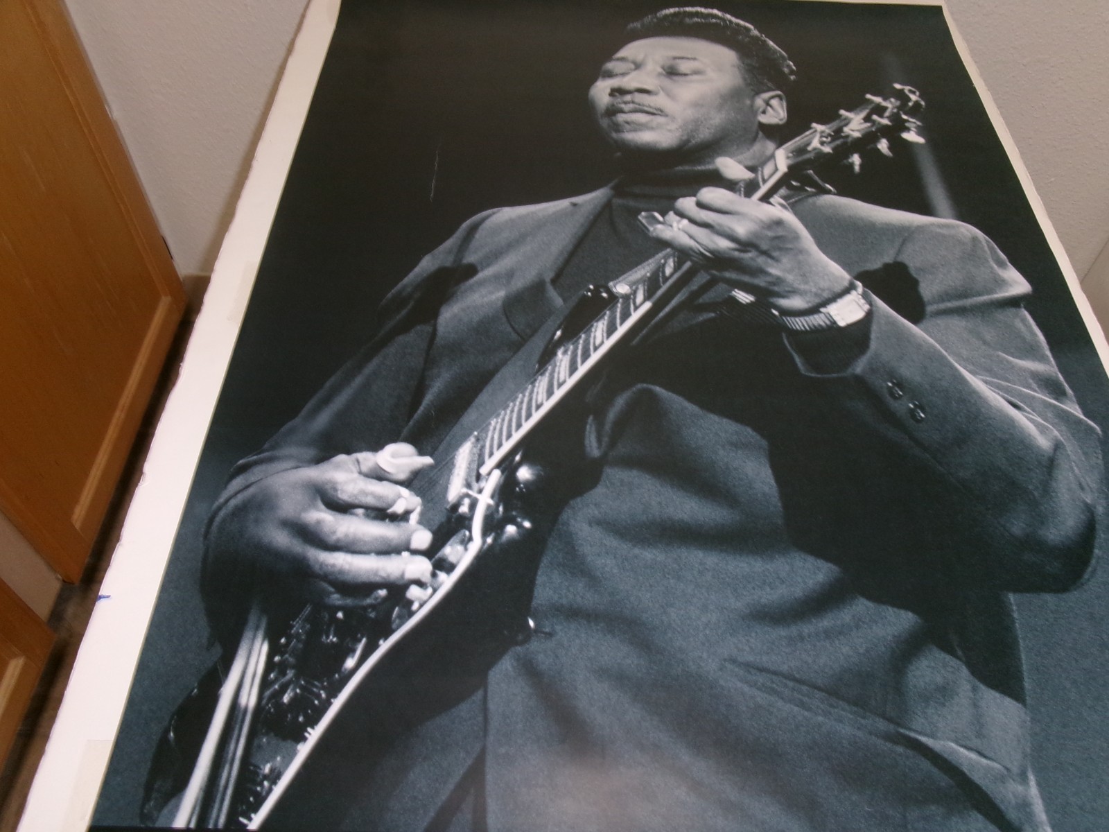 Vintage Muddy Waters "the blues" Poster-Published by Pyramid 1996-24x34-Redfern