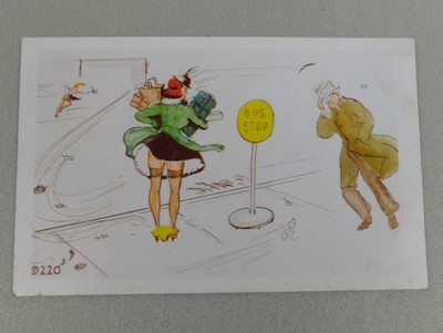 Vintage KromeKolor Comic Postcard 50s 60s Risque Humor