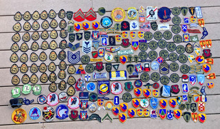 Large Lot of US Army Vietnam War Patches Insignia