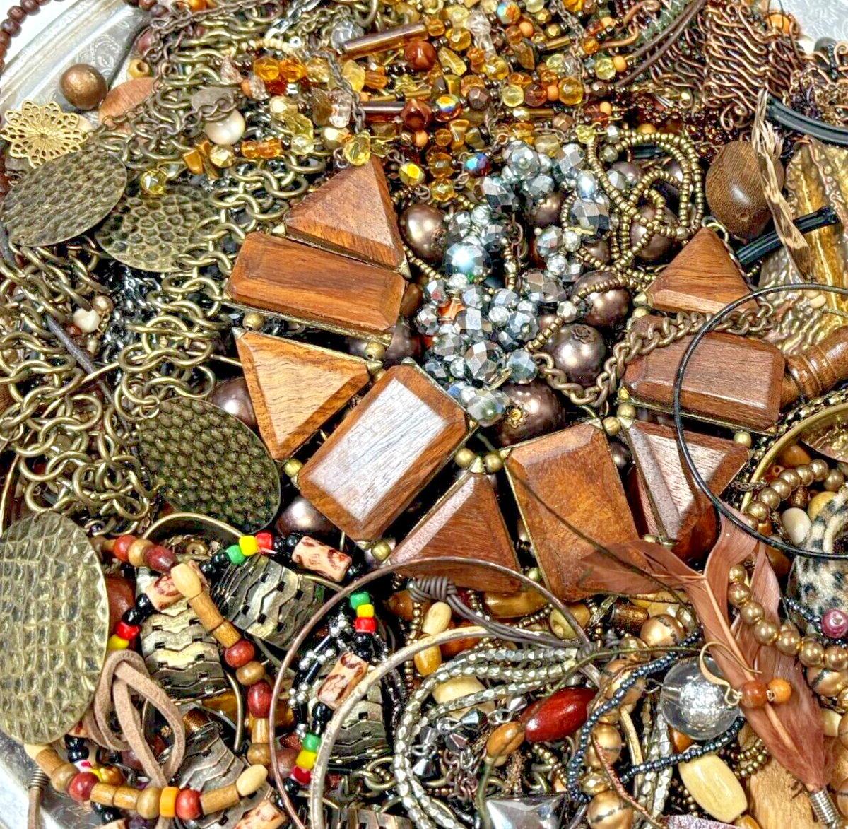 pounds Estate Fashion Jewelry, single lot All Wearable, intact