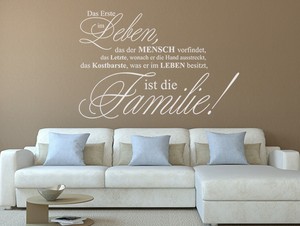 Details Zu Wandtattoo Wandsticker Sprüche Das Erste Im Leben Nr 1 Wandaufkleber Familie