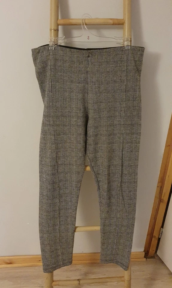 Pantalon À Carreaux Gris Zara Basics XL - Photo 1/1