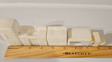 VINTAGE MARX DOLLHOUSE FURNITURE WHITE KITCHEN 5 PIECES