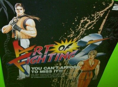 Art Of Fighting 2 Arcade FLYER Neo Geo SNK Original NOS Video Game
