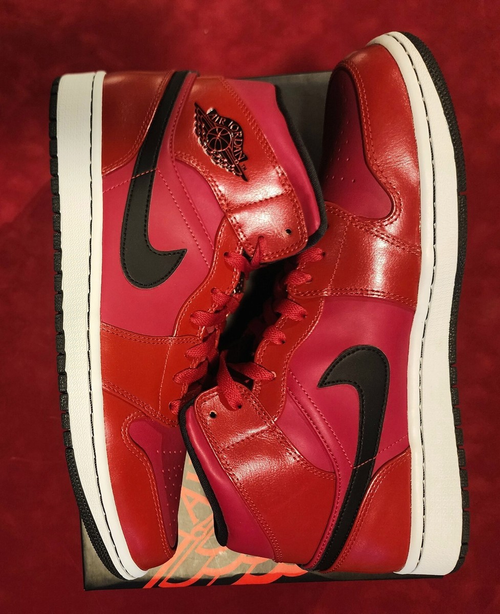 Size 11 - Air Jordan 1 Retro Mid Gym Red for sale online | eBay