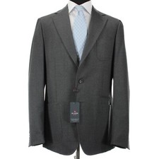 Pal Zileri Concept NWT 100 Wool Suit Size 54L 44L US In Solid Gray