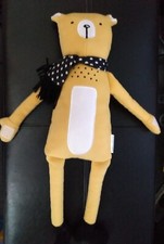 Pillowfort Bear Mini Pillow Plush Stuffed Animal Total Lenth 15" Yellow