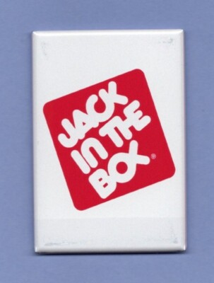 JACK IN THE BOX RESTAURANT  LOGO *2X3 FRIDGE MAGNET* VINTAGE HAMBURGERS HOT DOGS
