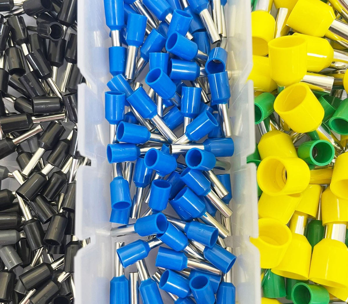 110 Pz Kit Puntalini Elettrici a Crimpare Kit Terminali Elettrici a Crimpare 16mm² x 18 mm, Connettori Capicorda Puntalini a Crimpares, Terminali a Perno Isolati per Terminali a Doppio Cavo