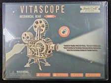 ROKR Vitascope Movie Projector 3D Wooden Puzzle Kit LK601 Factory Sealed