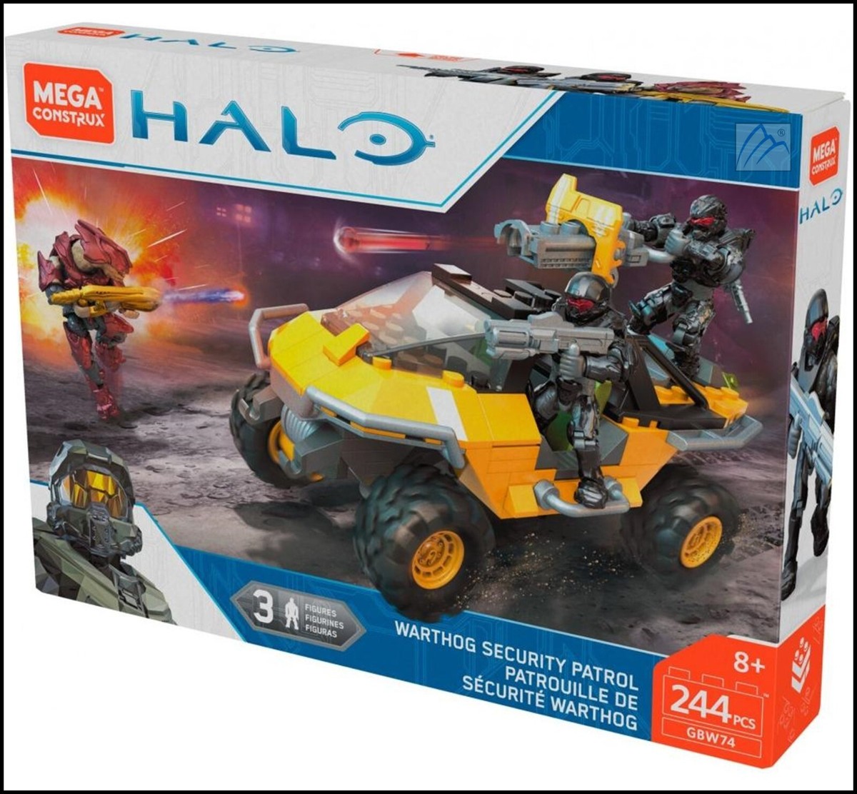 HALO MEGA CONSTRUX WARZONE GBW74 WARTHOG SECURITY PATROL PLAYSET BUILDING  TOY